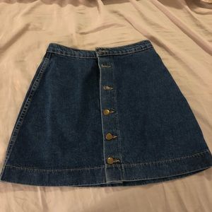 American apparel button skirt